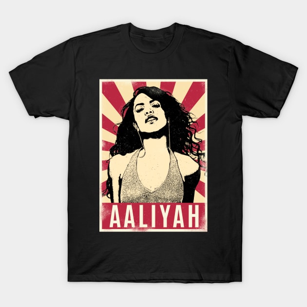 Retro Vintage AAliyah T-Shirt by Play And Create